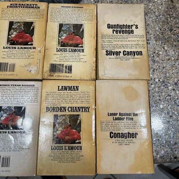 Vintage Louis L'amour Paperback 69 to 94 Killoe, Flint, Bowdrie, Bowdrie's Law - Picture 6 of 6